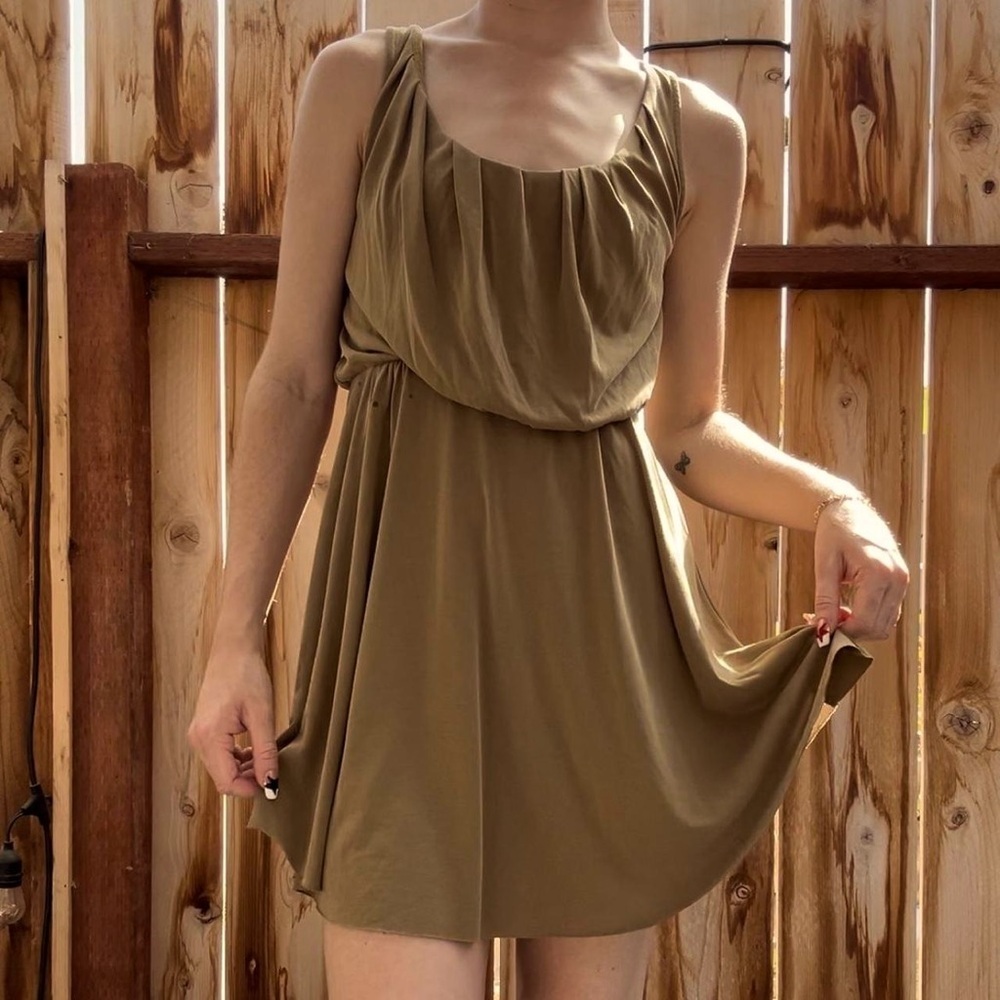 Free People | Open Rope Back Drapey Greek Goddess Dress - Size Medium